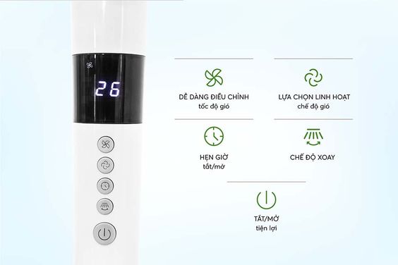 Quạt cây Karofi KF-402AC tiết kiệm điện năng